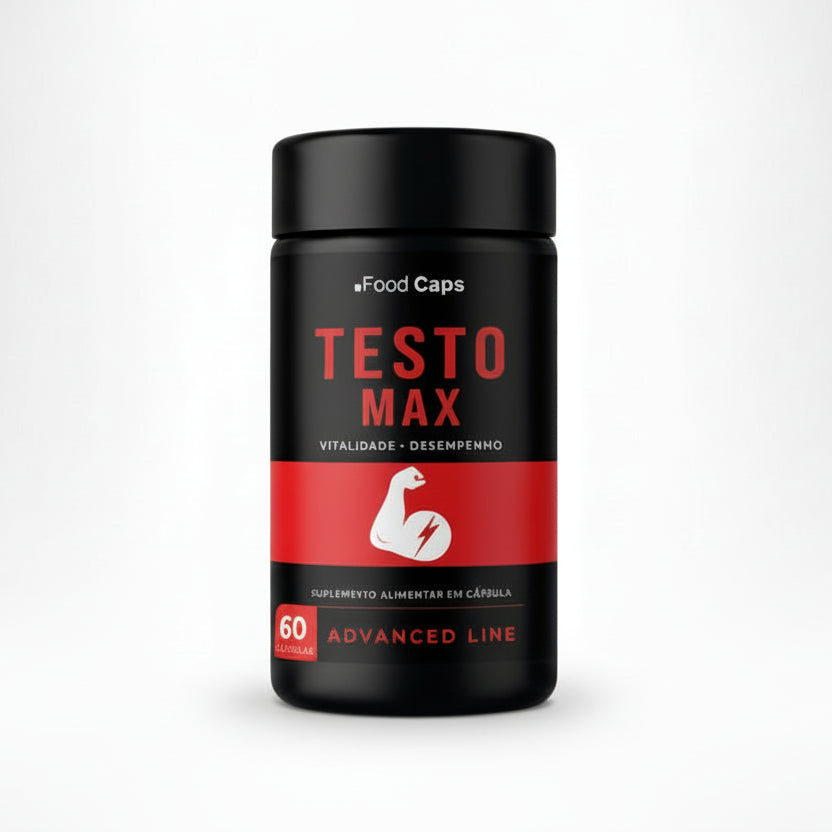 Suplemento para vitalidade masculina e força em cápsulas - Testo Max Advanced Foodcaps