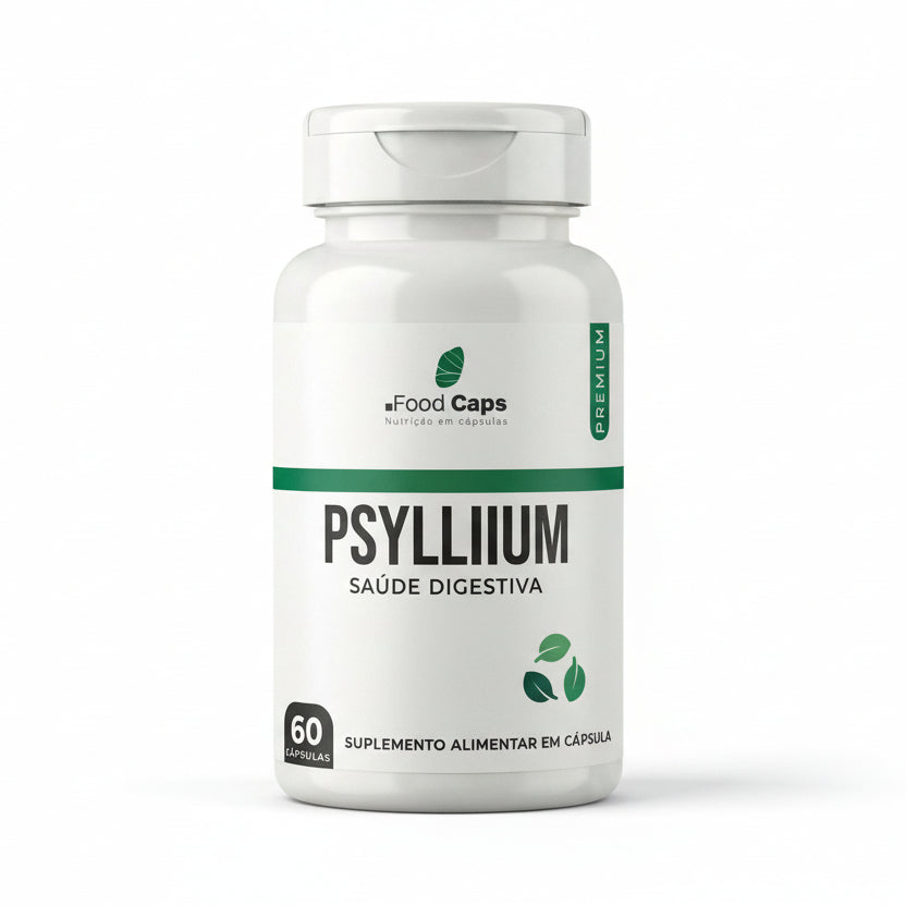 Suplemento de psyllium premium em cápsulas - Foodcaps premium