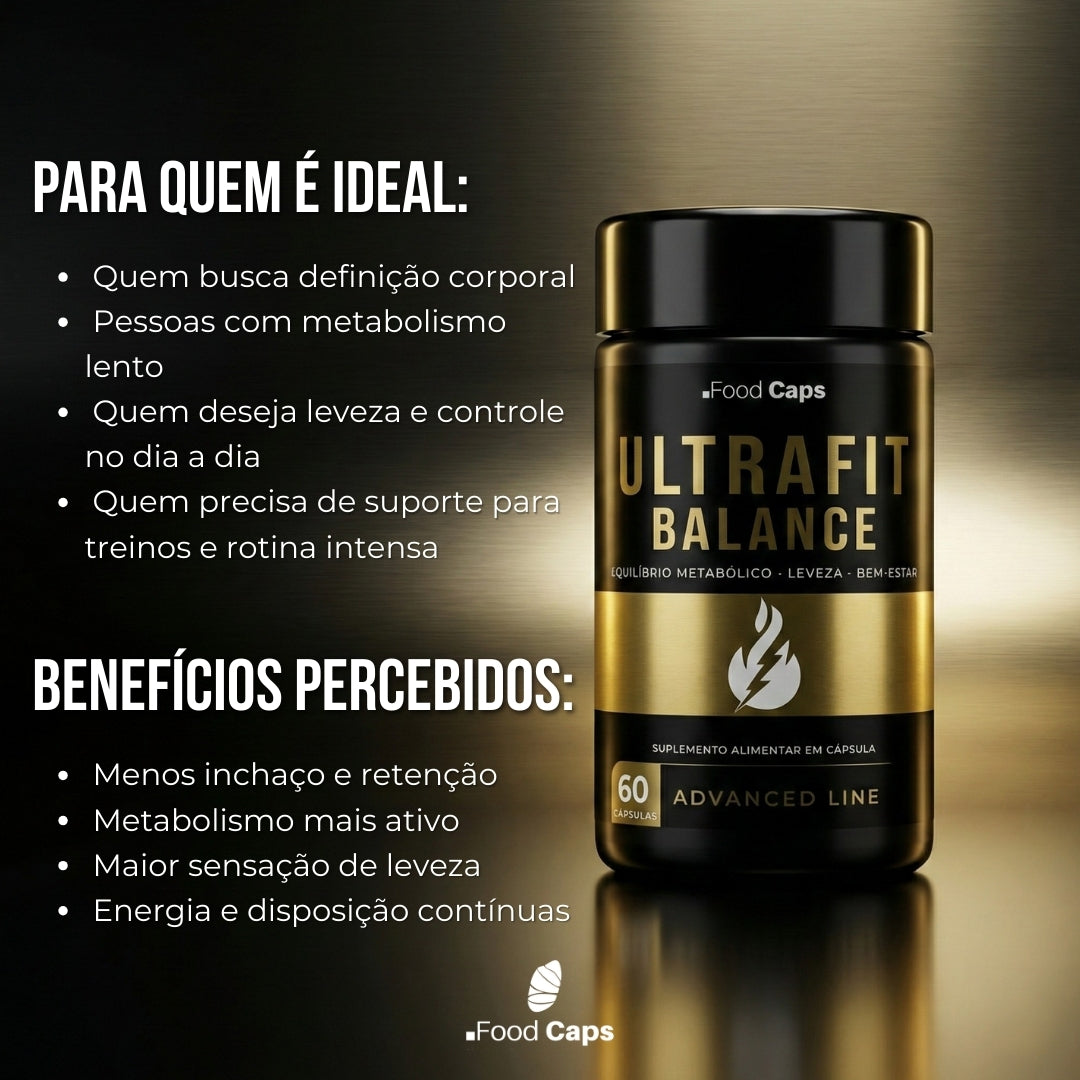Suplemento para equilíbrio e controle em cápsulas - Ultrafit Balance Advanced Foodcaps