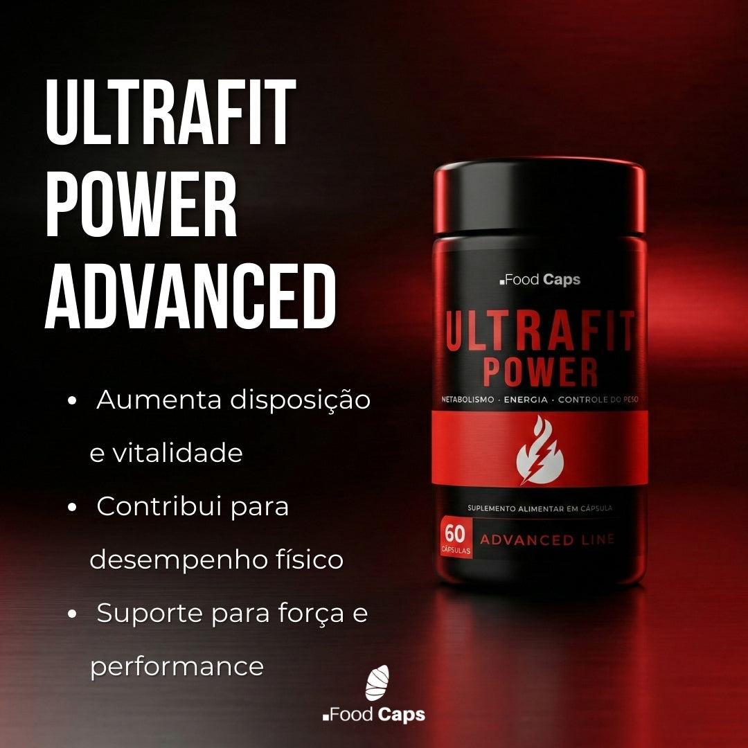 Suplemento termogênico energia imediata em cápsulas - Ultrafit Power Advanced Foodcaps