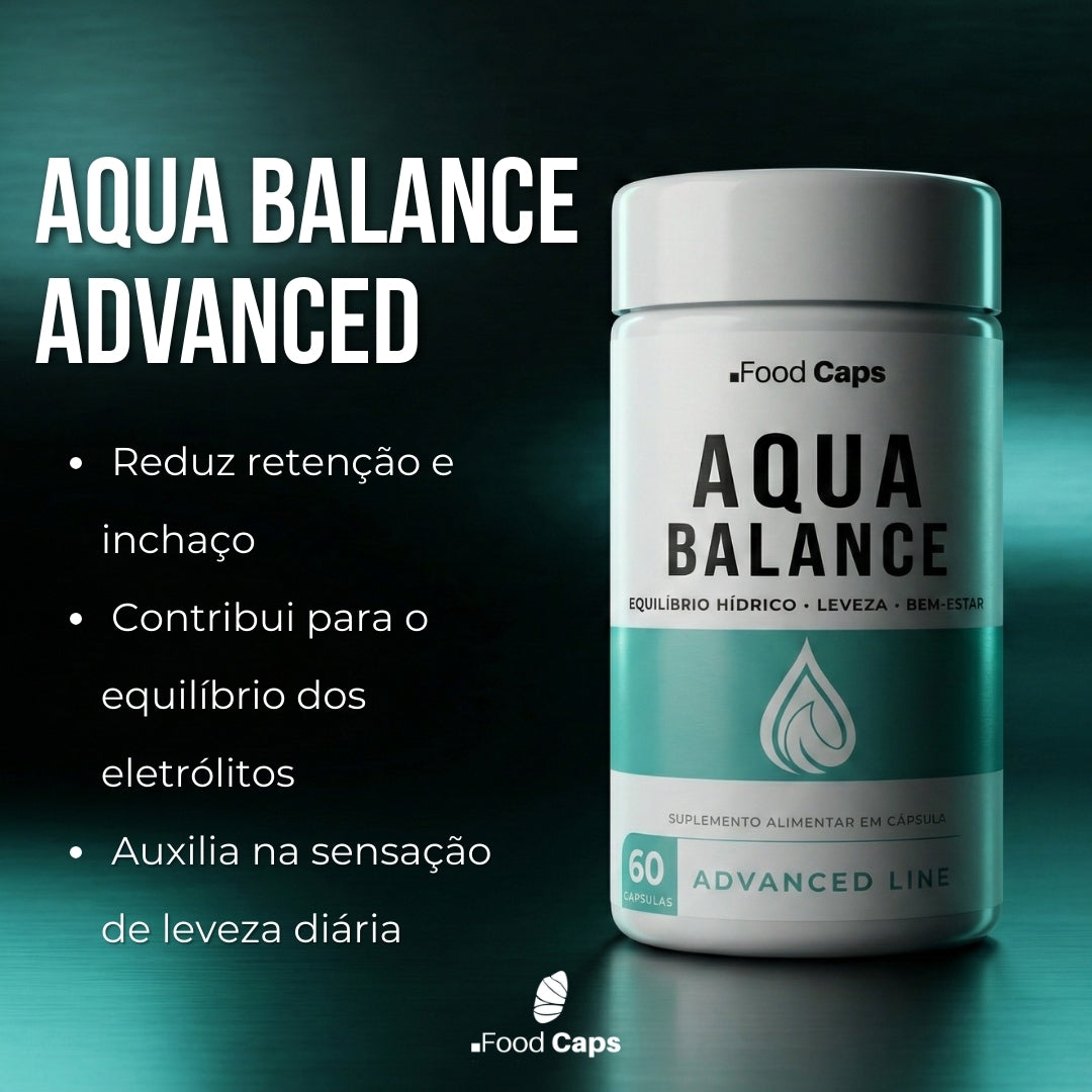 Suplemento para desinchaço e equilíbrio hídrico em cápsulas - Aqua Balance Advanced Foodcaps