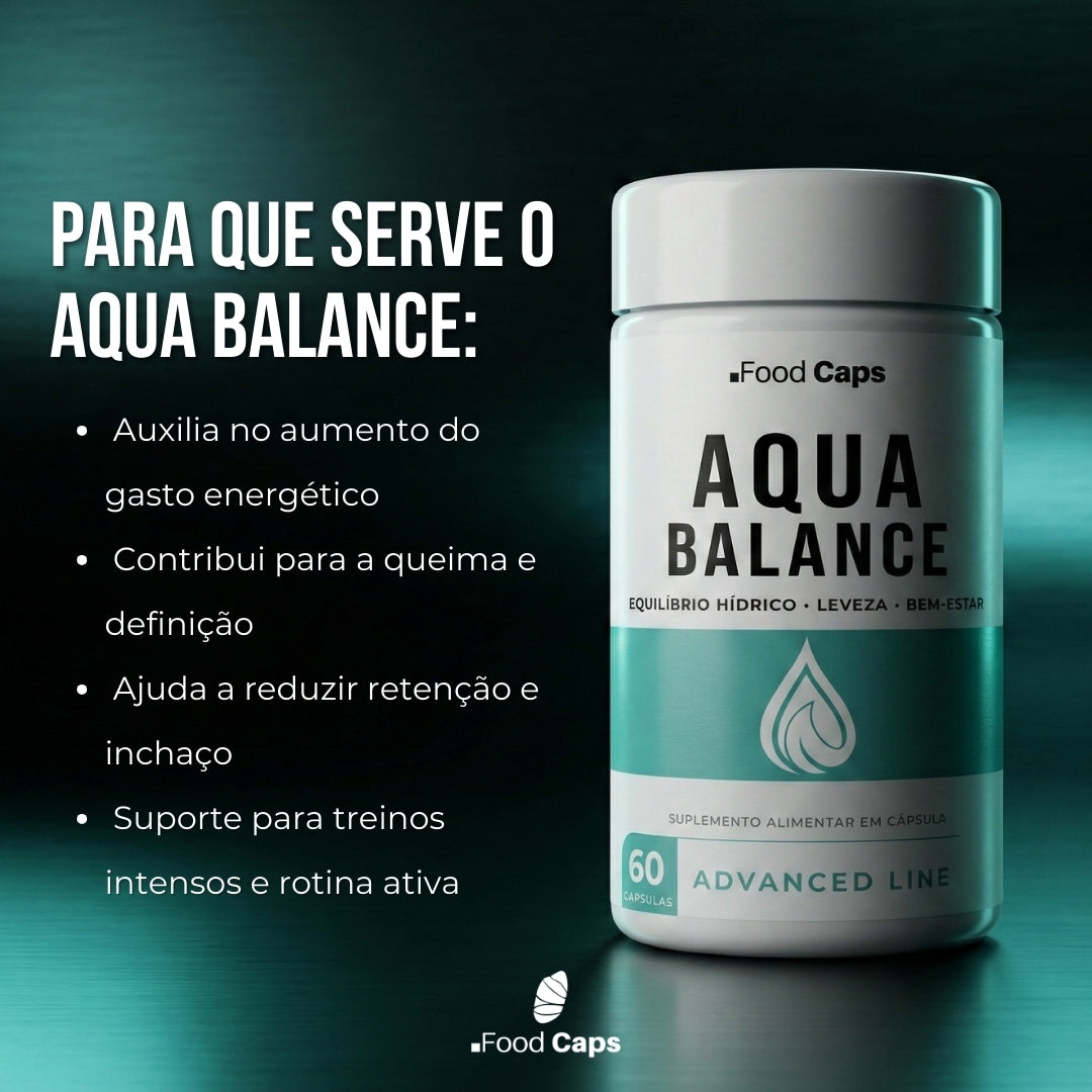 Suplemento para desinchaço e equilíbrio hídrico em cápsulas - Aqua Balance Advanced Foodcaps
