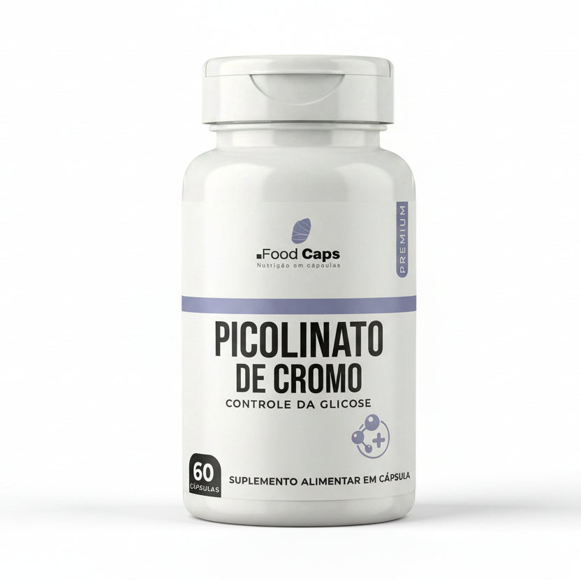 Suplemento de picolinato de cromo premium em cápsulas - Foodcaps premium