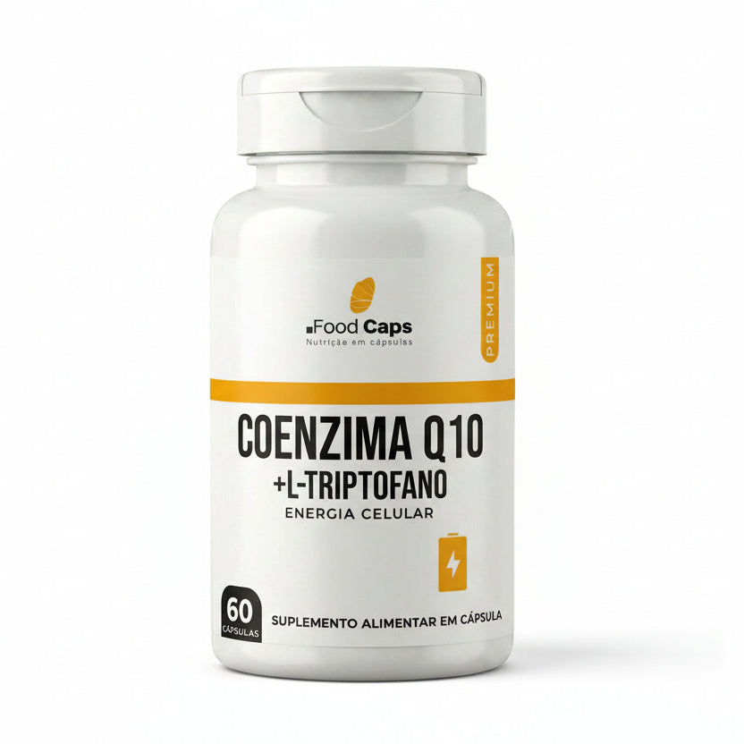 Suplemento de coenzima q10 com l-triptofano premium em cápsulas - Foodcaps premium