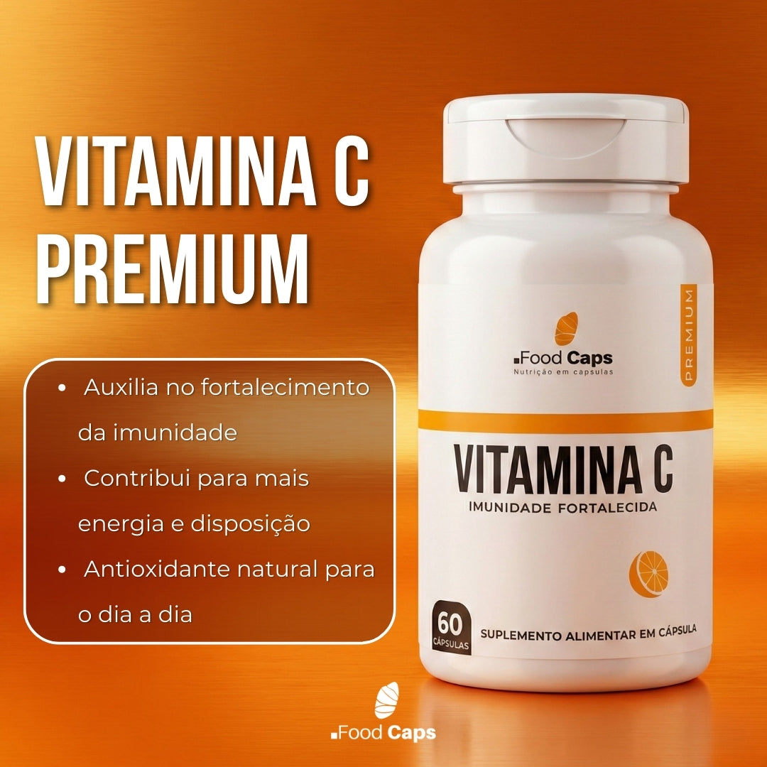 Suplemento de vitamina c premium em cápsulas - Foodcaps premium