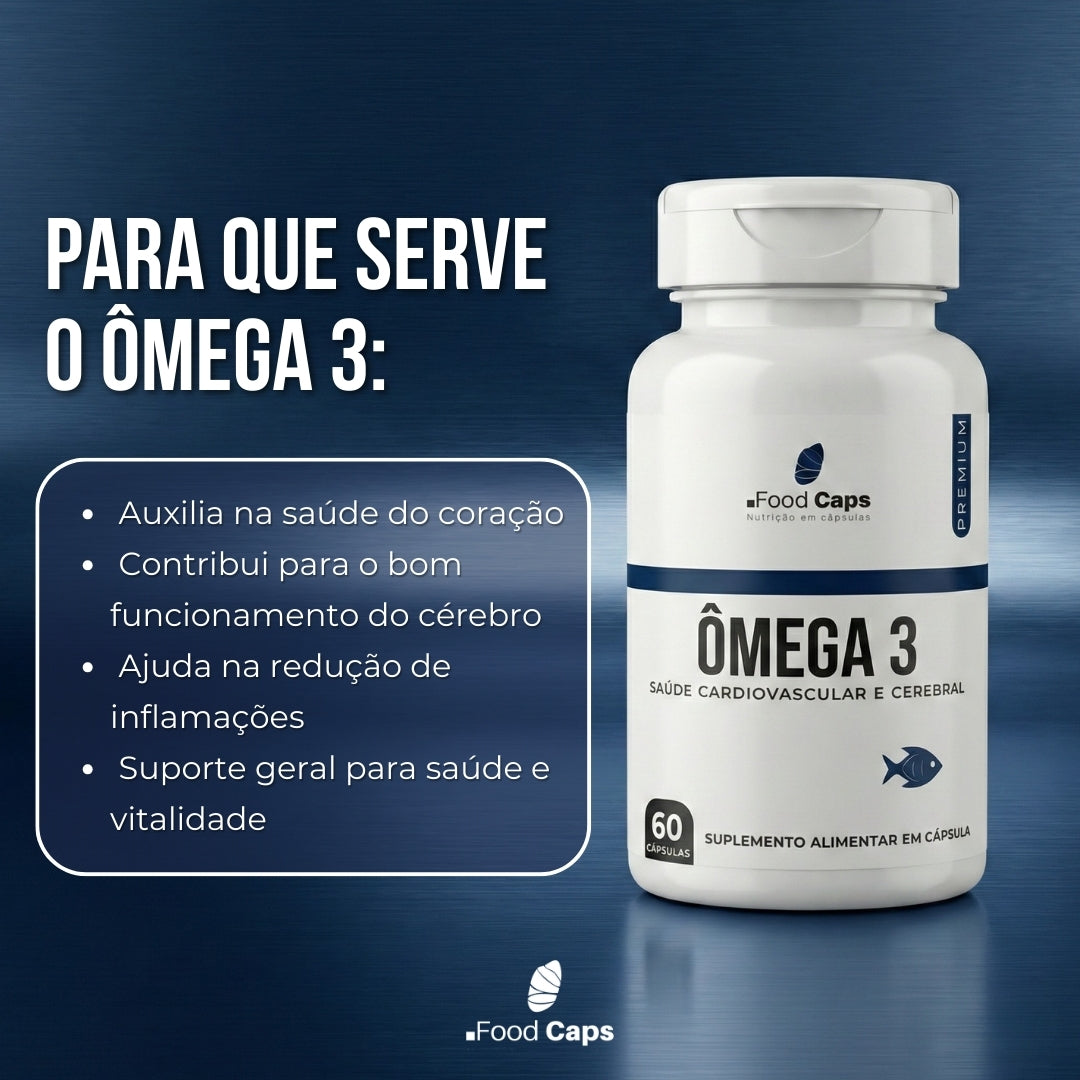 Suplemento de ômega 3 premium em cápsulas - Foodcaps premium
