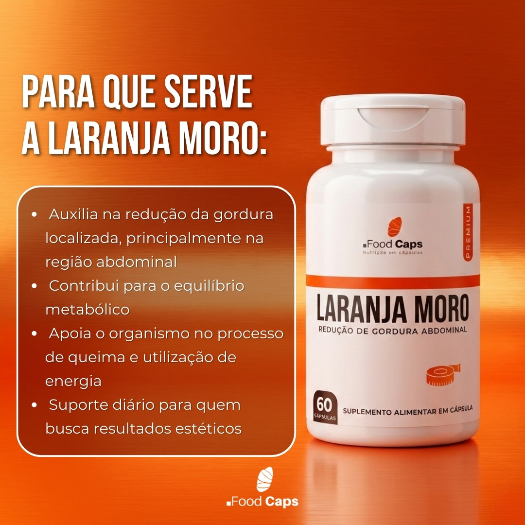 Suplemento de laranja moro premium em cápsulas - Foodcaps premium