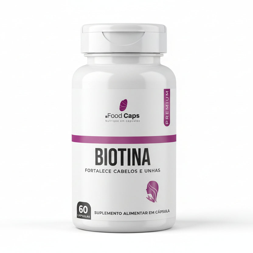 Suplemento de biotina premium em cápsulas - Foodcaps premium