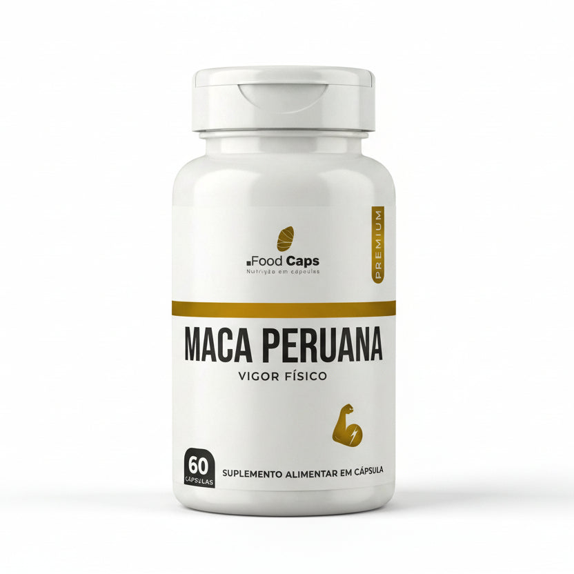 Suplemento de maca peruana premium em cápsulas - Foodcaps premium