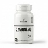 Suplemento de 5 magnésios premium em cápsulas - Foodcaps premium