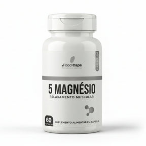Suplemento de 5 magnésios premium em cápsulas - Foodcaps premium