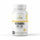 Suplemento de vitamina d3 com k2 premium em cápsulas - Foodcaps premium