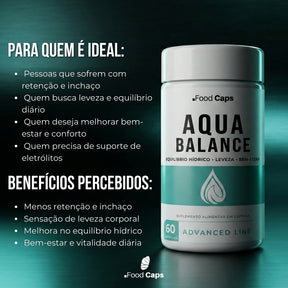 Suplemento para desinchaço e equilíbrio hídrico em cápsulas - Aqua Balance Advanced Foodcaps