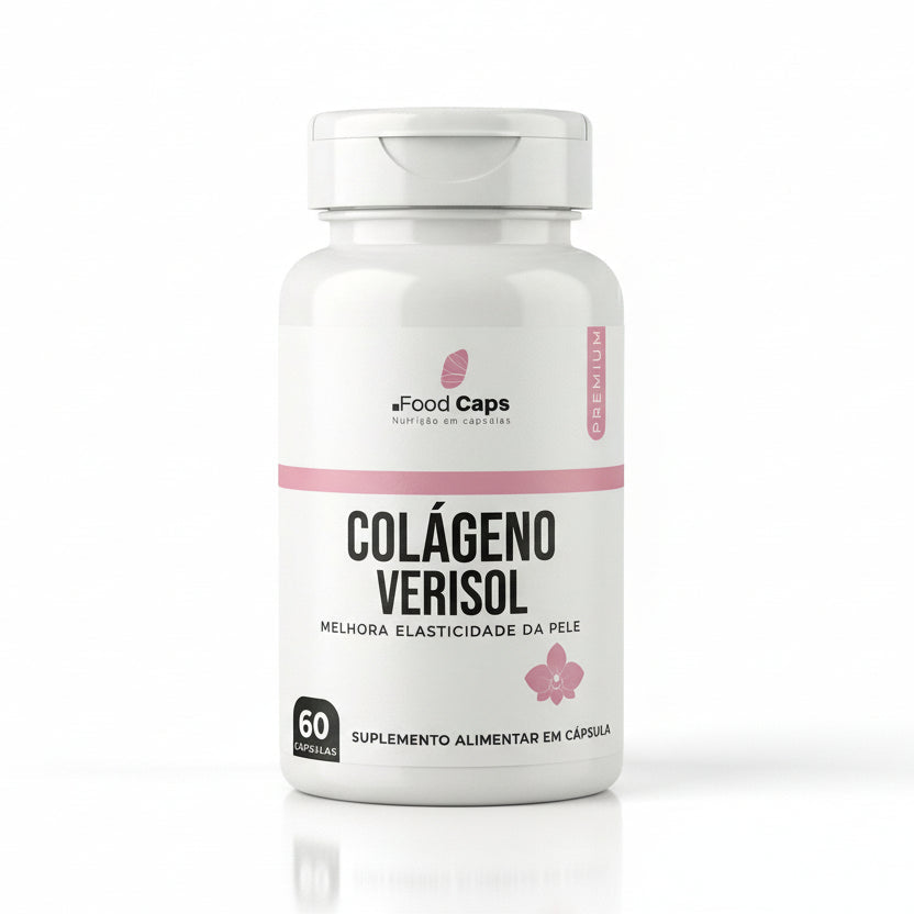 Suplemento de colágeno verisol premium em cápsulas - Foodcaps premium