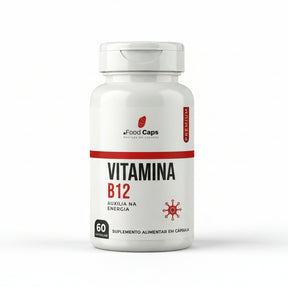 Suplemento de vitamina b12 premium em cápsulas - Foodcaps premium