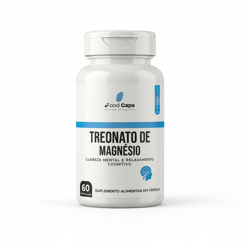 Suplemento de treonato de magnésio premium em cápsulas - Foodcaps premium