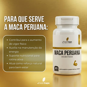 Suplemento de maca peruana premium em cápsulas - Foodcaps premium