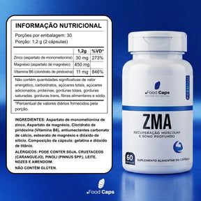 Suplemento de zma premium em cápsulas - Foodcaps premium