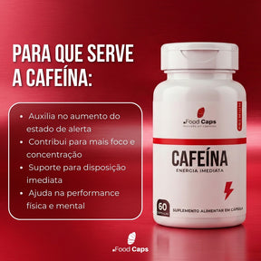 Suplemento de cafeína premium em cápsulas - Foodcaps premium