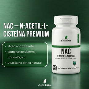 Suplemento de nac premium em cápsulas - Foodcaps premium