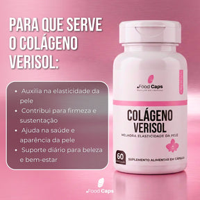 Suplemento de colágeno verisol premium em cápsulas - Foodcaps premium