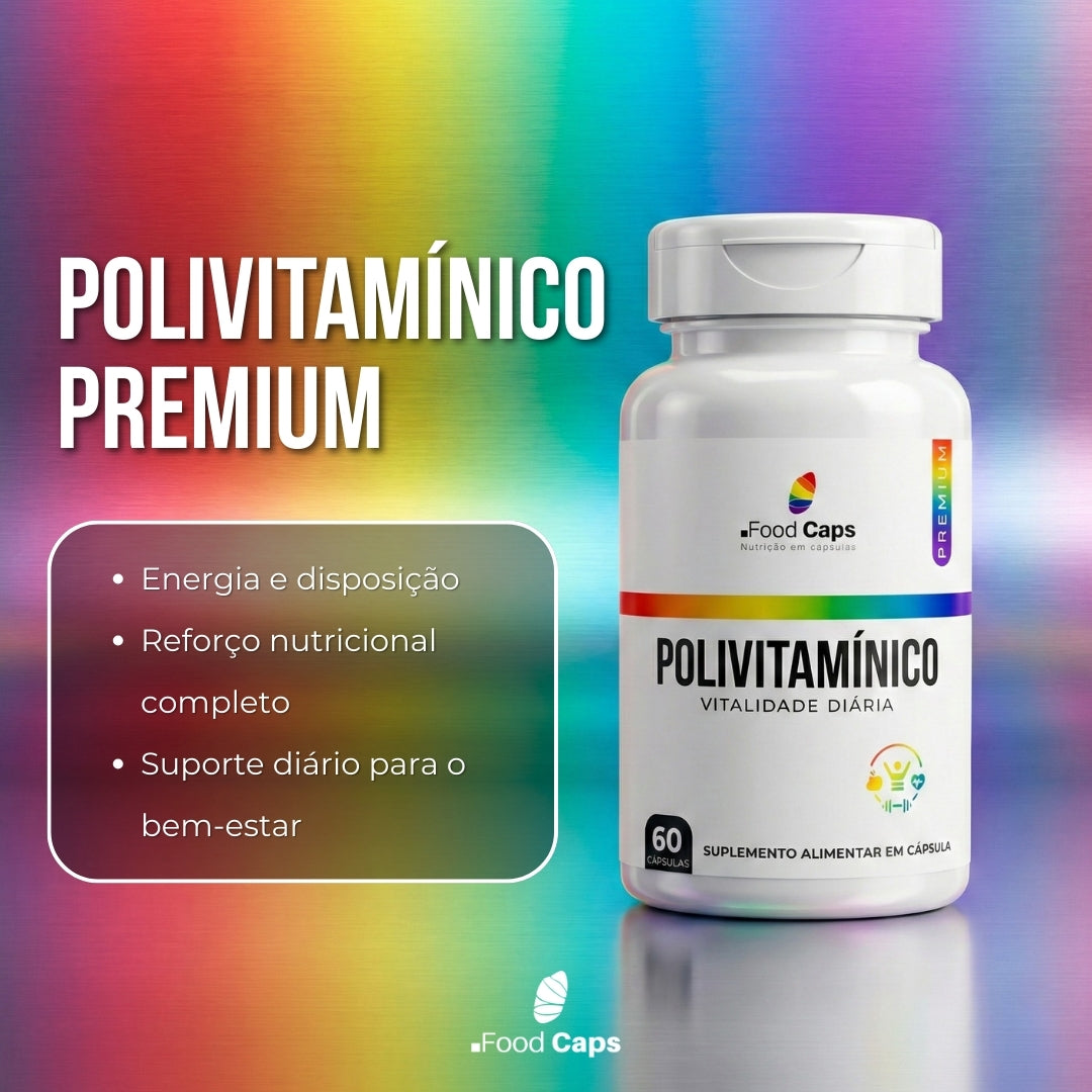 Suplemento polivitamínico premium em cápsulas - Foodcaps premium