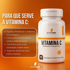 Suplemento de vitamina c premium em cápsulas - Foodcaps premium