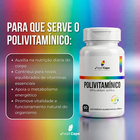 Suplemento polivitamínico premium em cápsulas - Foodcaps premium