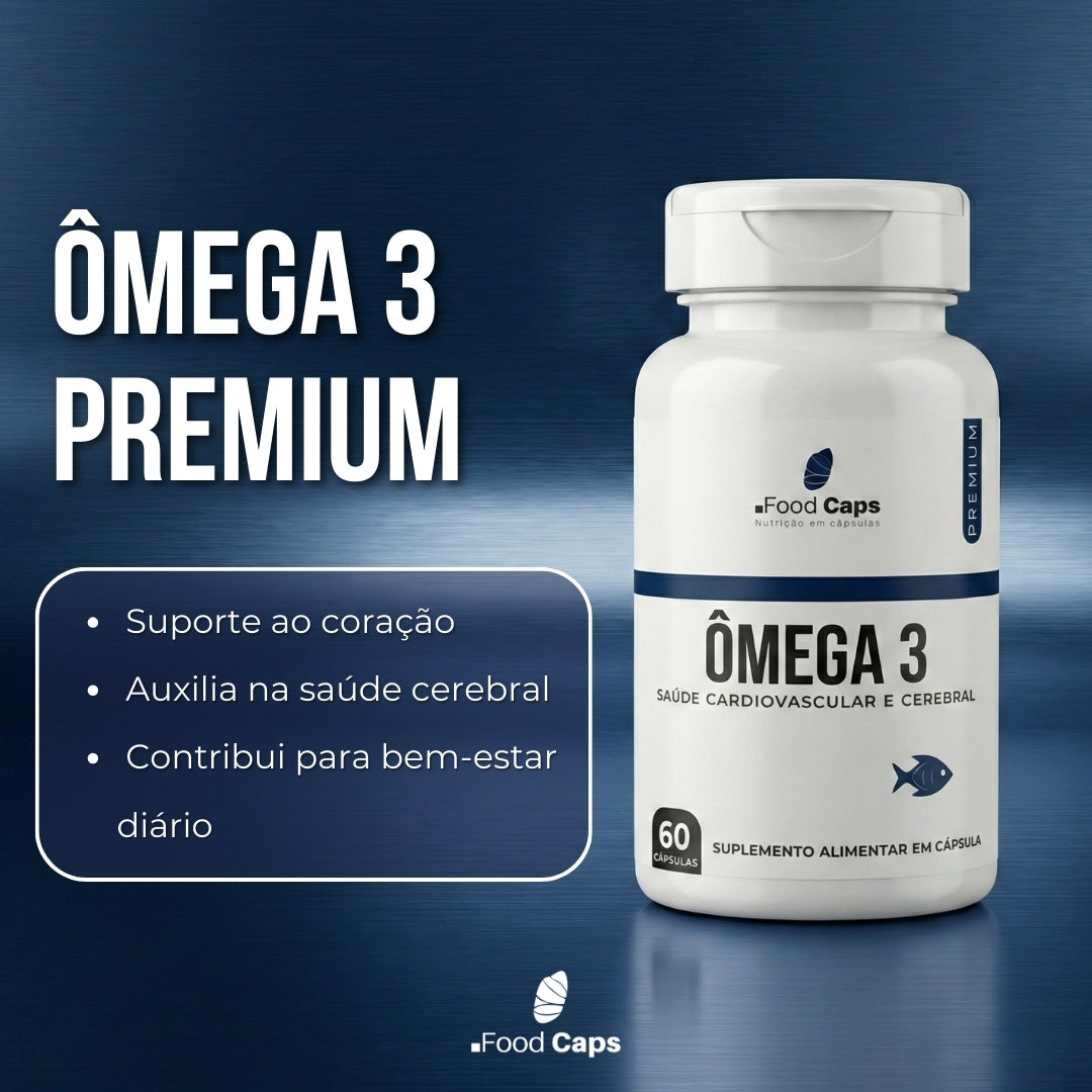 Suplemento de ômega 3 premium em cápsulas - Foodcaps premium
