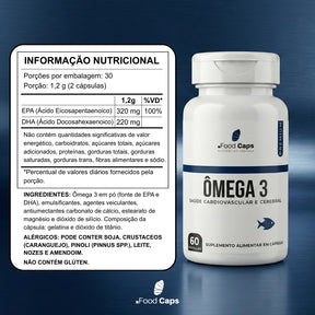 Suplemento de ômega 3 premium em cápsulas - Foodcaps premium