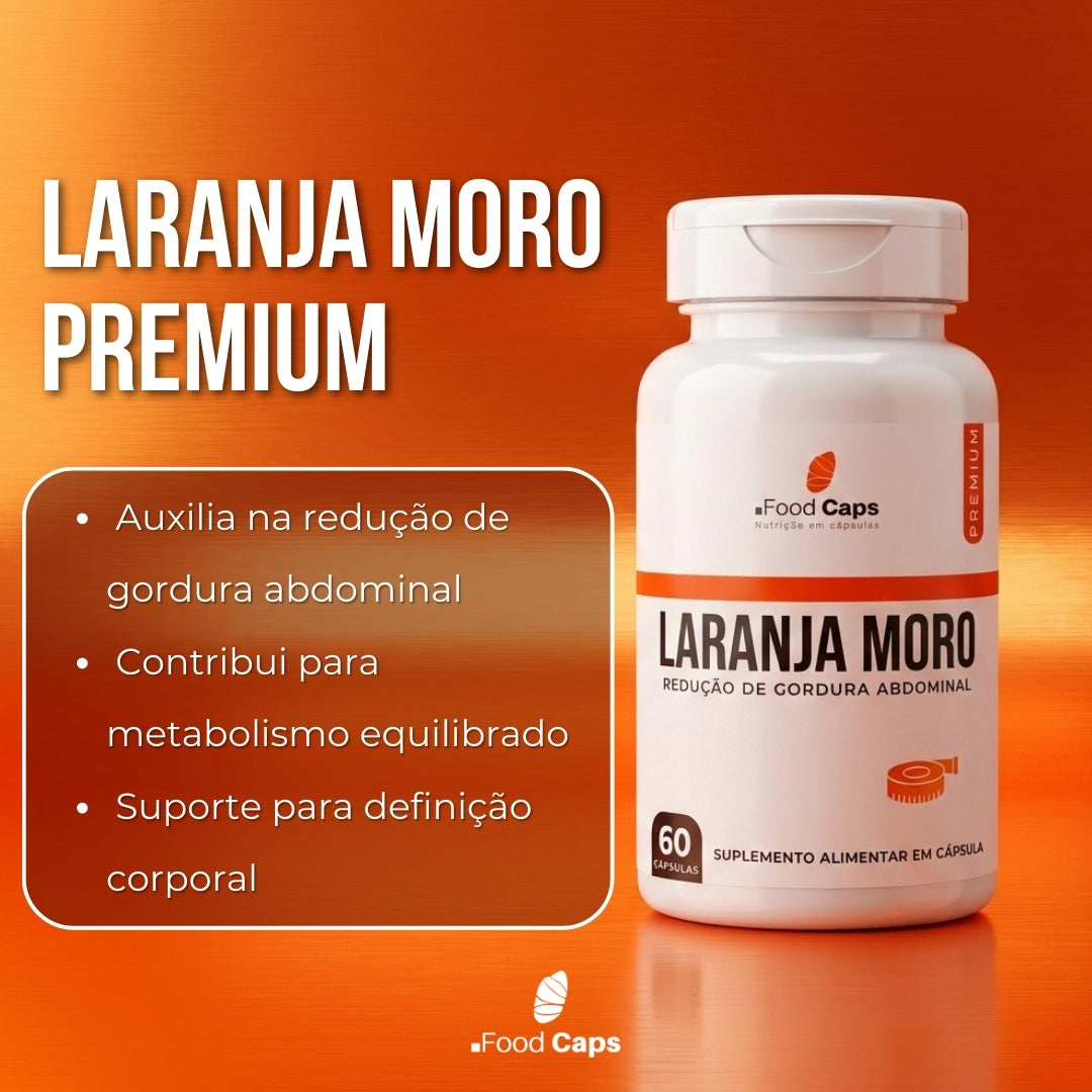 Suplemento de laranja moro premium em cápsulas - Foodcaps premium