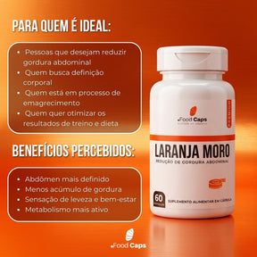 Suplemento de laranja moro premium em cápsulas - Foodcaps premium