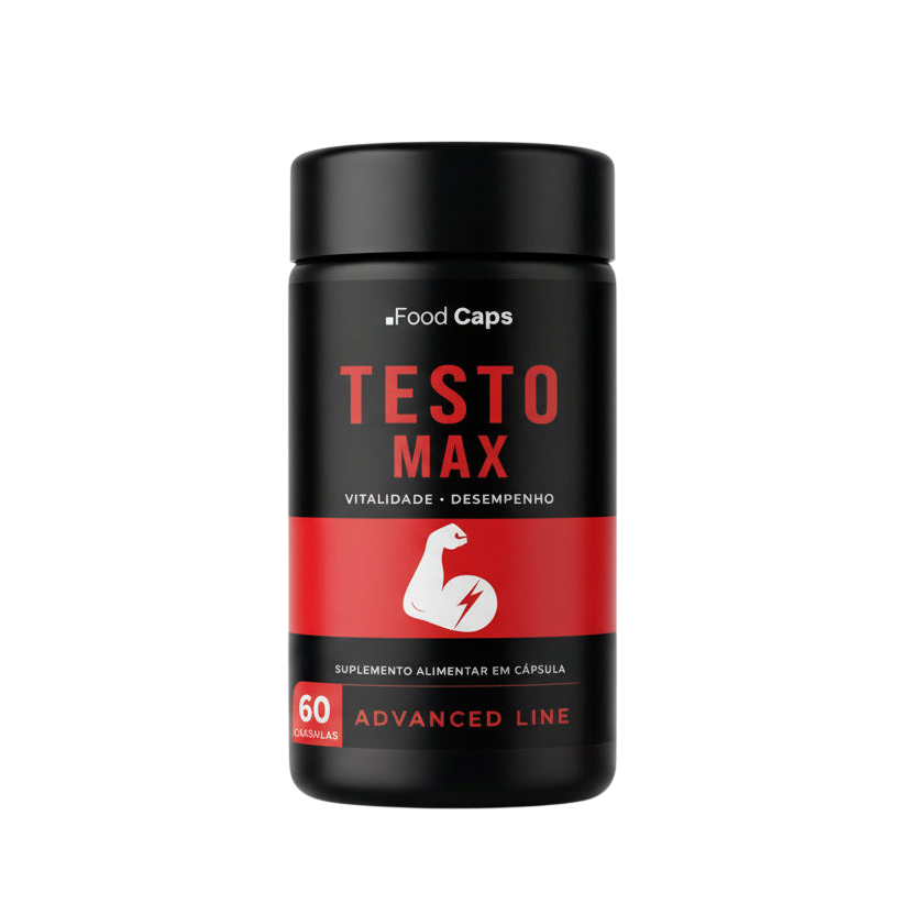 Suplemento para vitalidade masculina e força em cápsulas - Testo Max Advanced Foodcaps