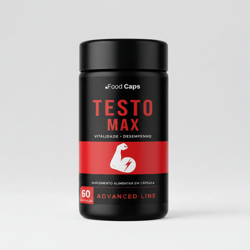 Suplemento para vitalidade masculina e força em cápsulas - Testo Max Advanced Foodcaps