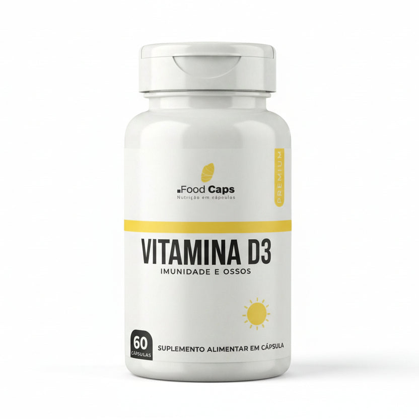 Suplemento de vitamina d3 premium em cápsulas - Foodcaps premium